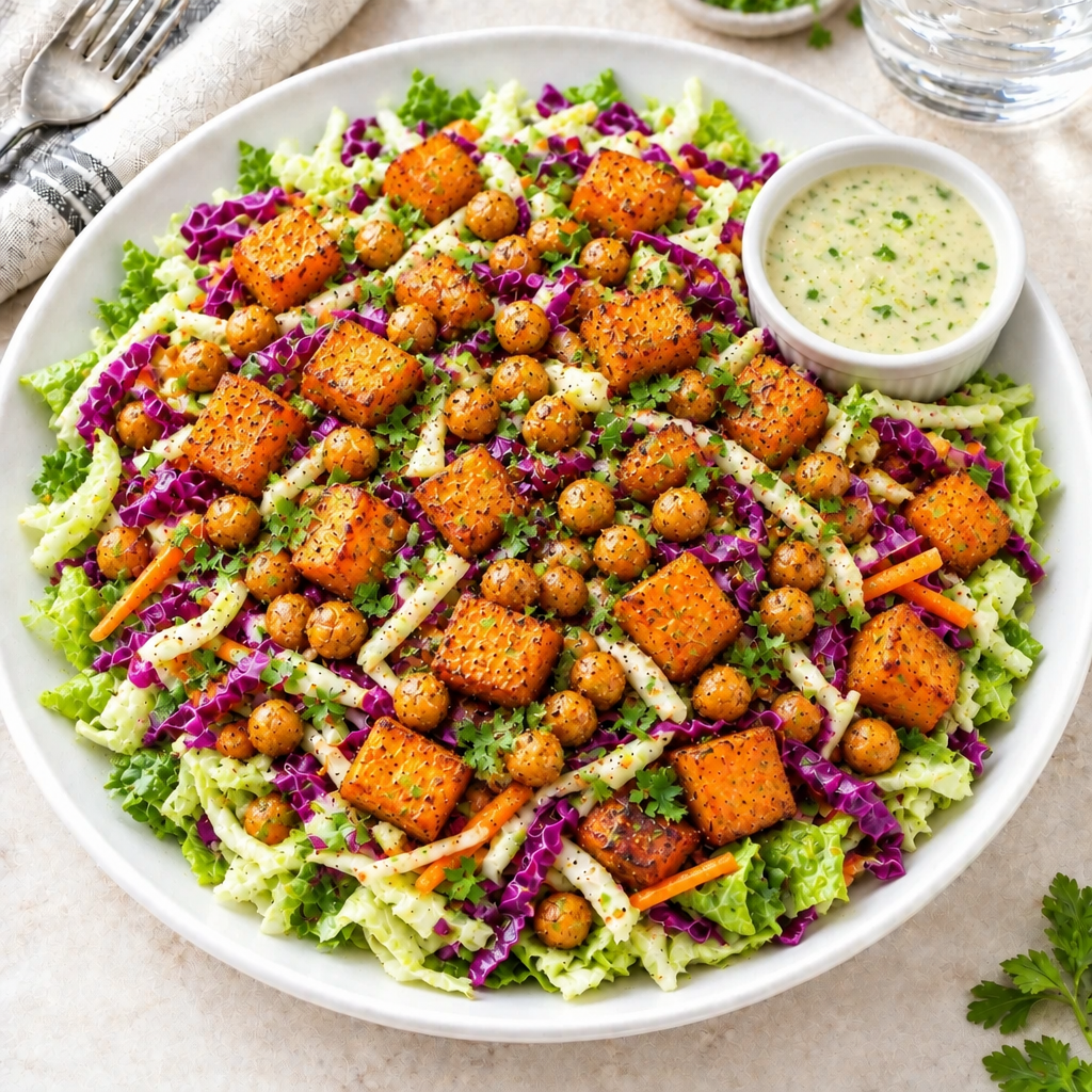 chickpeas,sweet_potato-cabbage hash