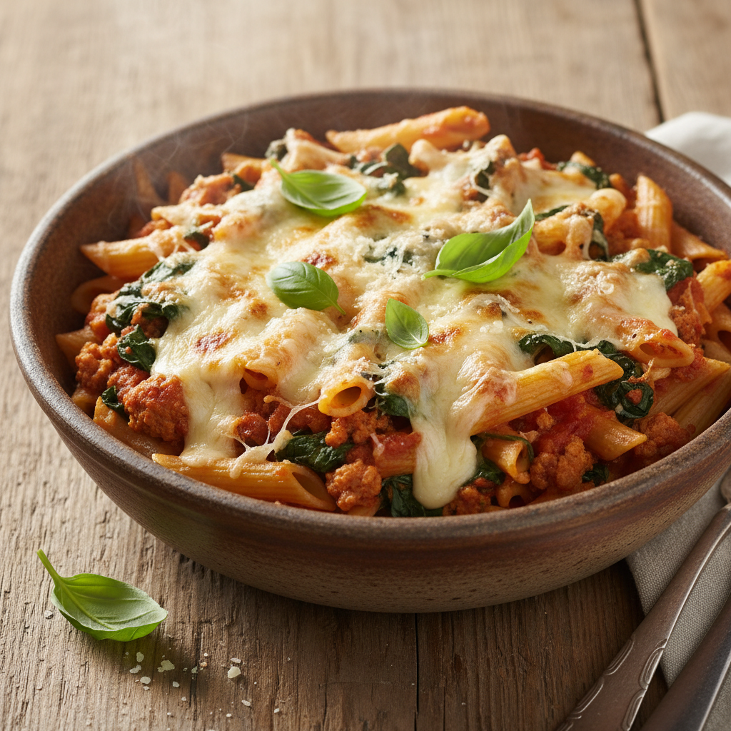 Hearty Turkey Penne Lasagna Bowl