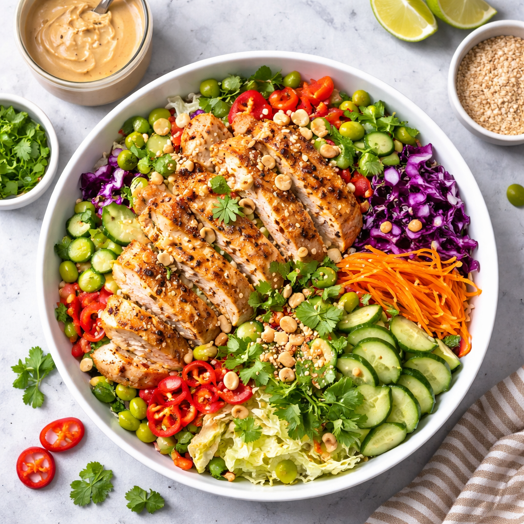 Sweet & Zesty Thai Ginger Salad